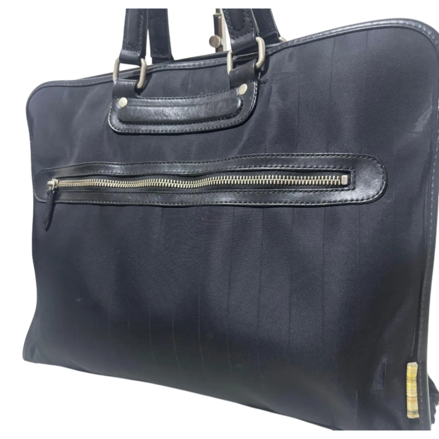 Paul Smith Business Bag Nylon Leather Black Tote 30cm x 41cm x 8cm Used