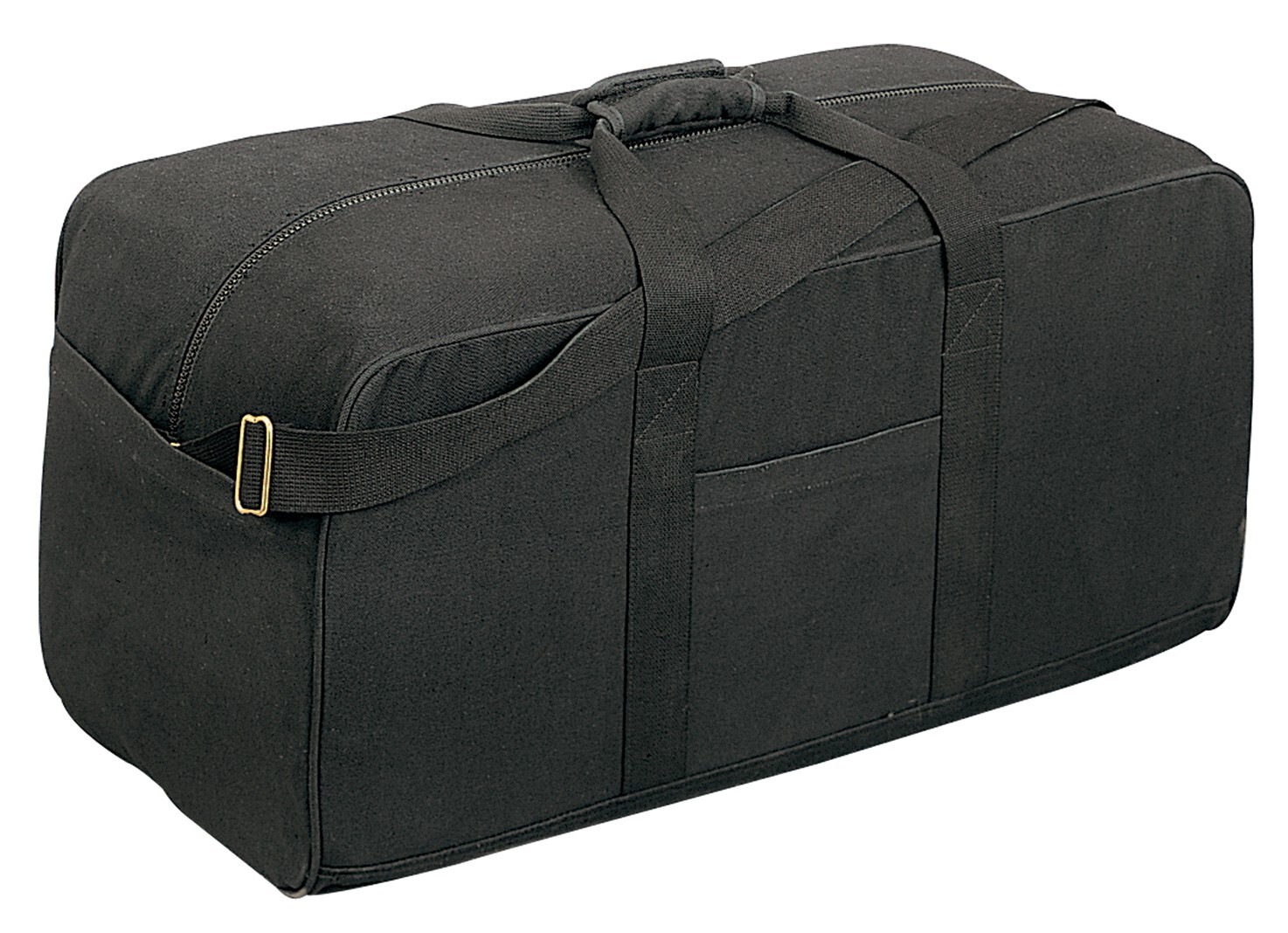 Black Cotton Canvas Assault Cargo Bag – 29″ Heavyweight Duffle Bags Rothco 8133