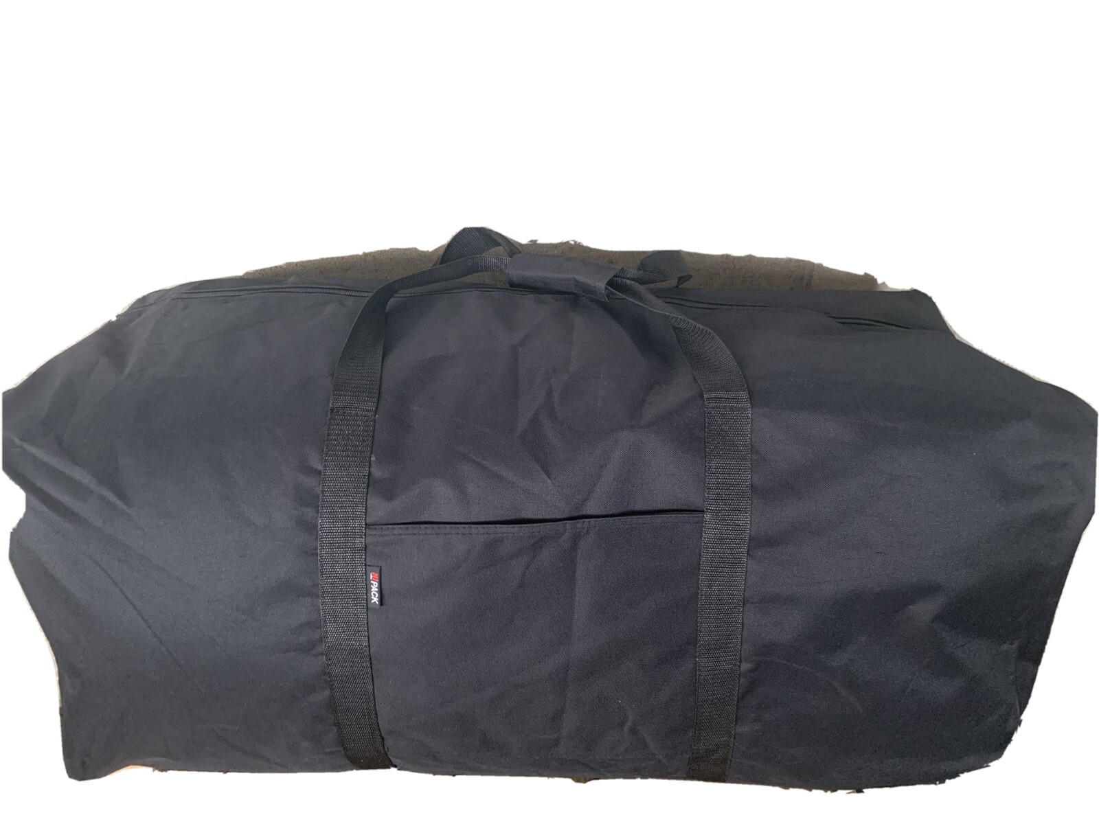 EXTRA LARGE Sports Duffle Bag Gym Canvas Duffel Travel Foldable BAG Black 24”