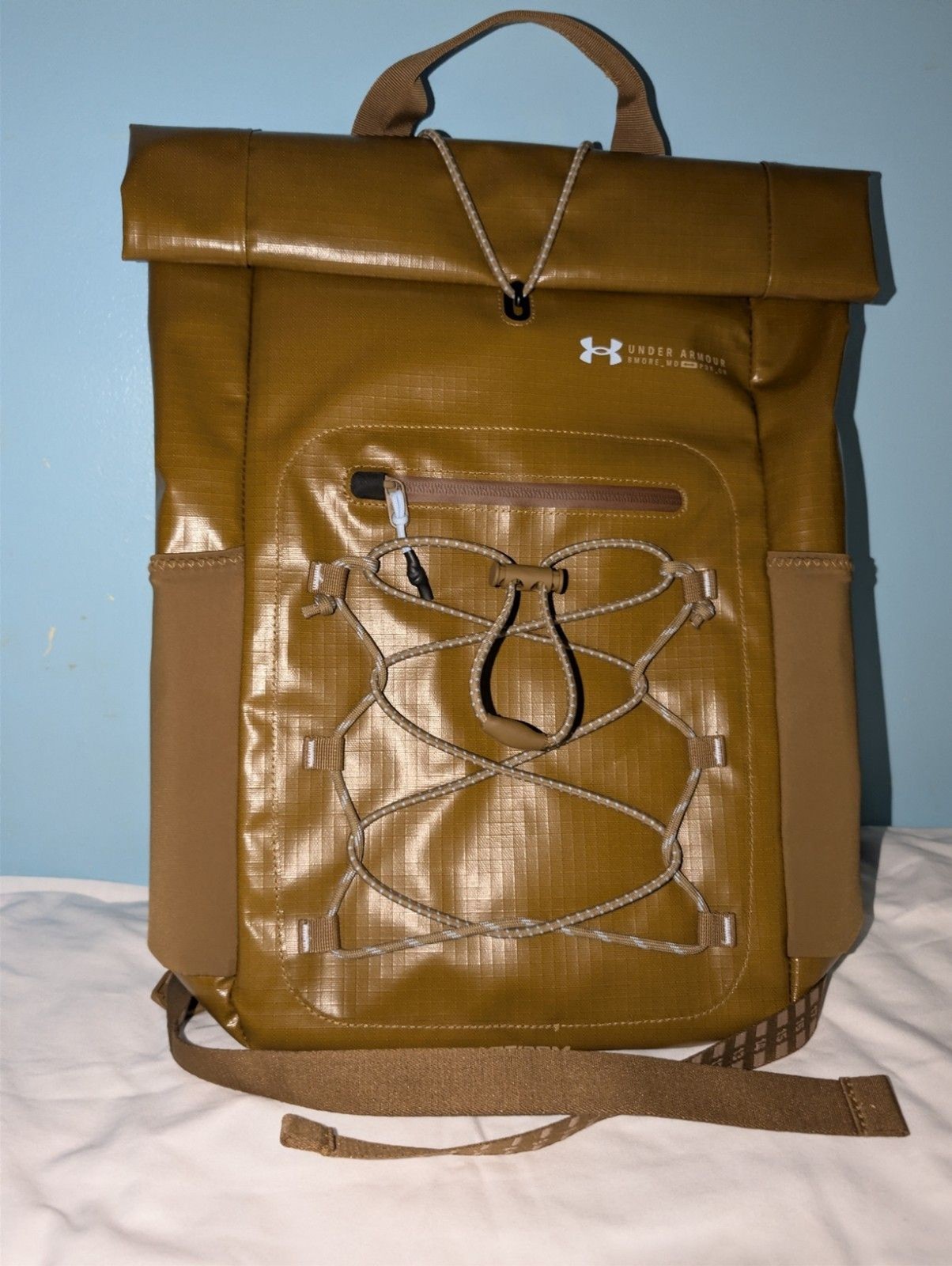 Under Armour Summit Small Backpack Coyote Camel Brown Waterproof $140 NEW
