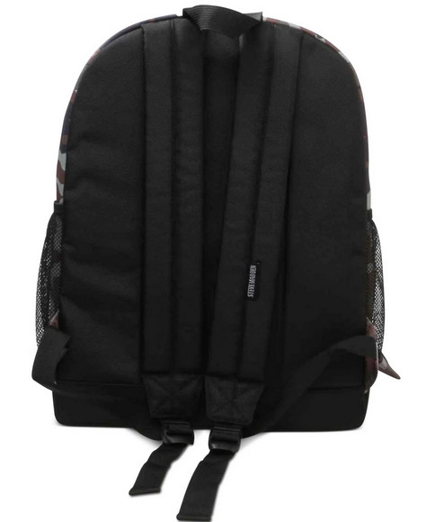 Steve Madden Men’s Multi-Pocket Dome Backpack, Olive/Camo