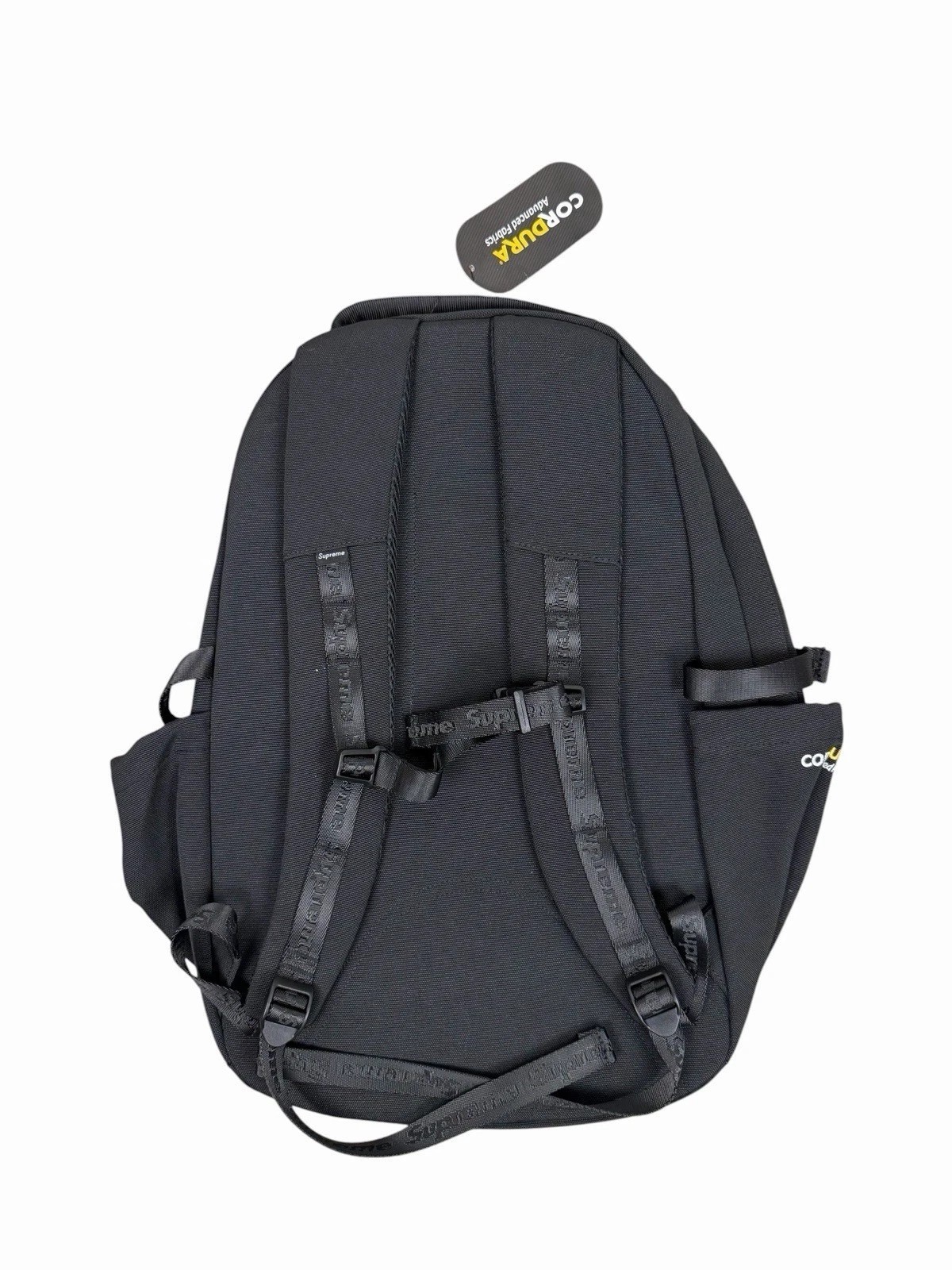 New Authentic Supreme SS25 Black Box Logo Cordura Backpack