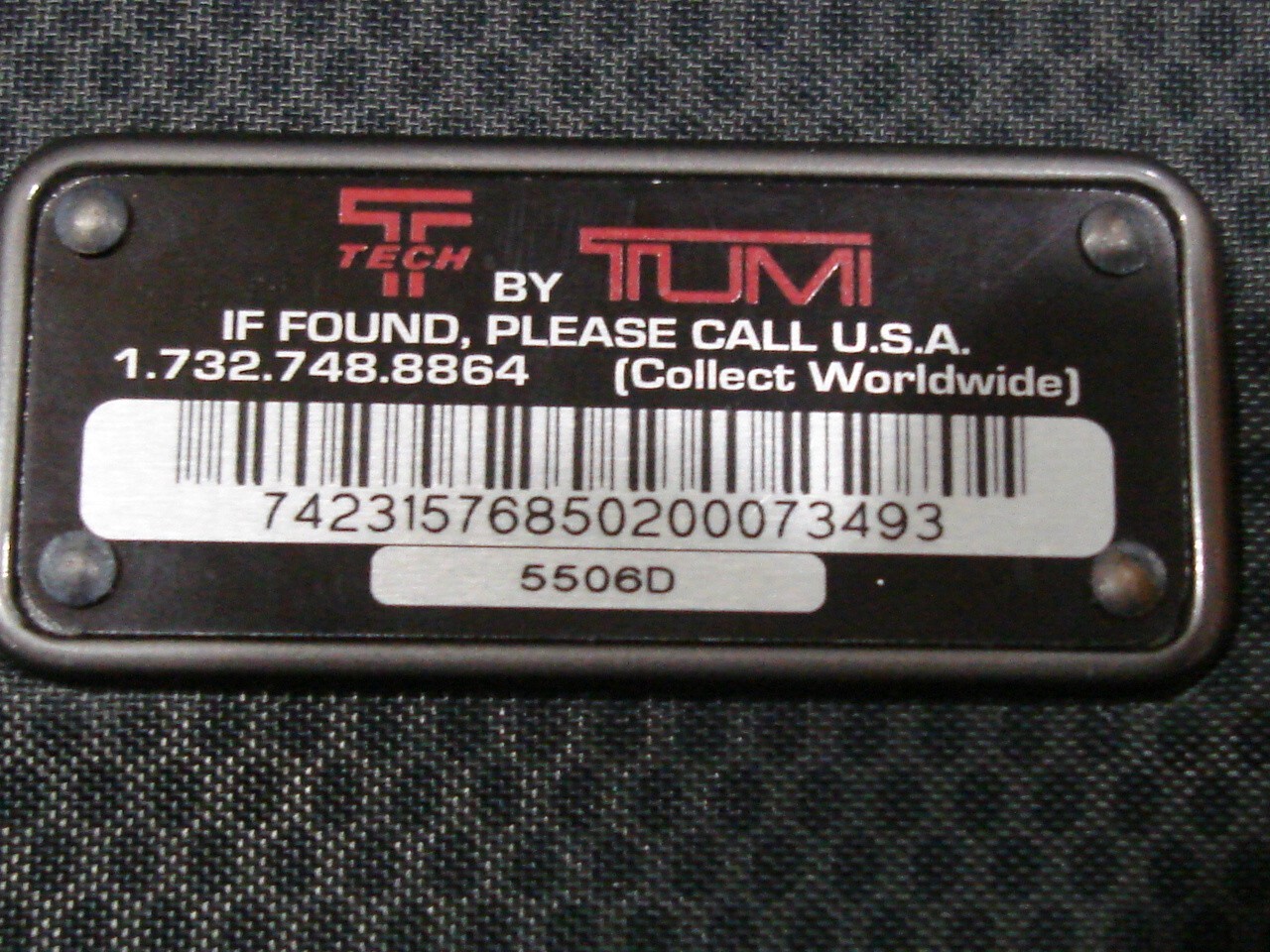 Tumi Tech Ballistic Messenger Bag 5506D Black Laptop Nylon Crossbody Strap
