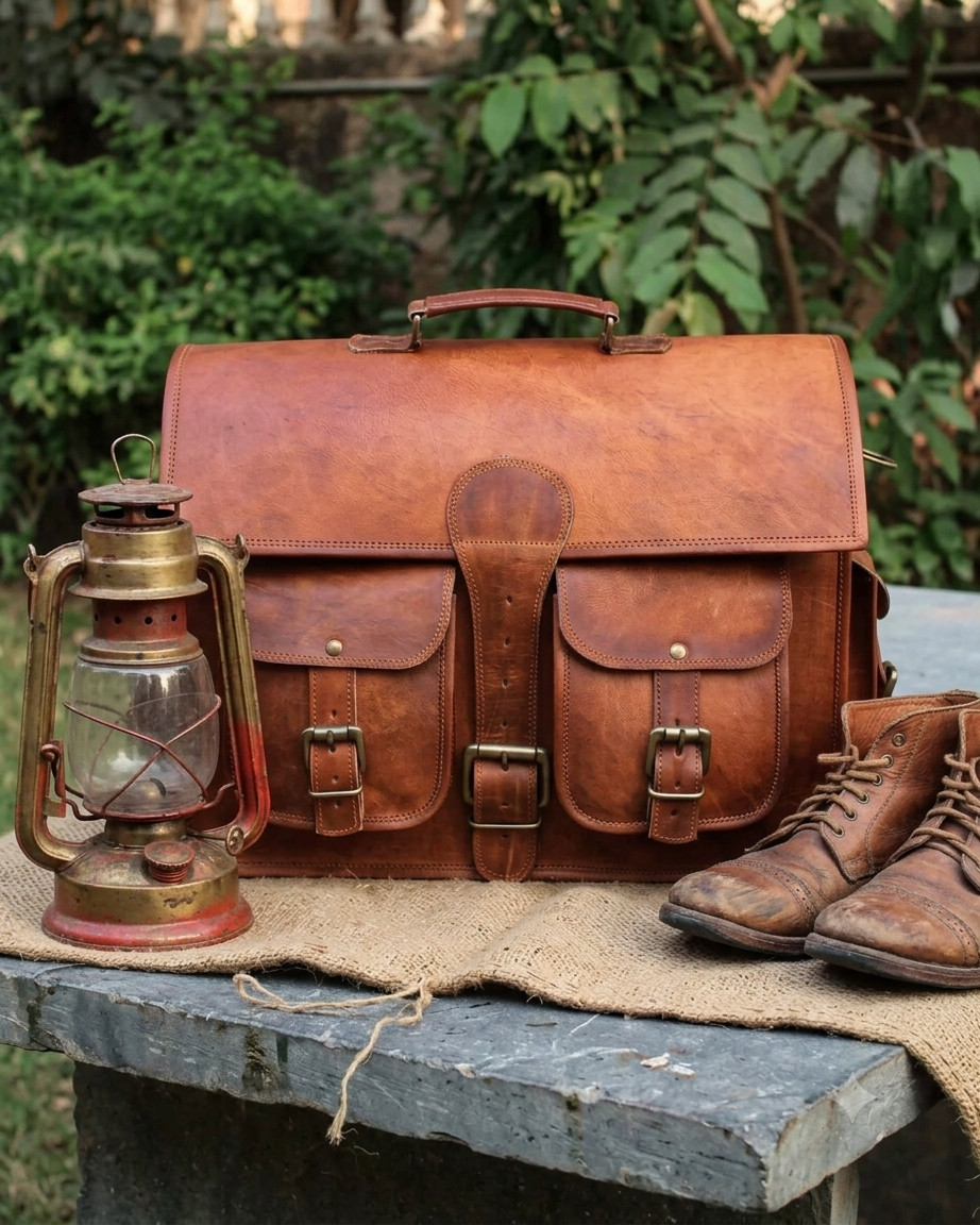 Pro Max Leather Vintage Laptop Messenger Handmade Briefcase Bag Satchel By Vi…