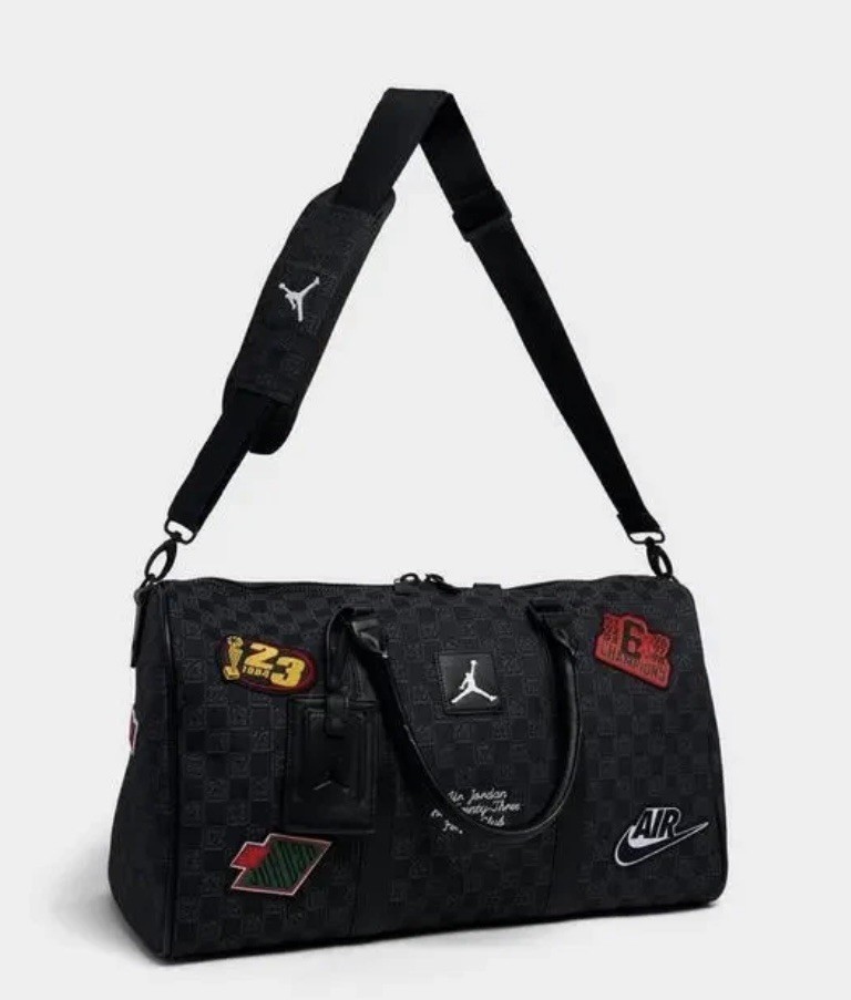 New WT Jordan Monogram Luxury Duffle Bag Luggage Travel Vacation Champion Nike