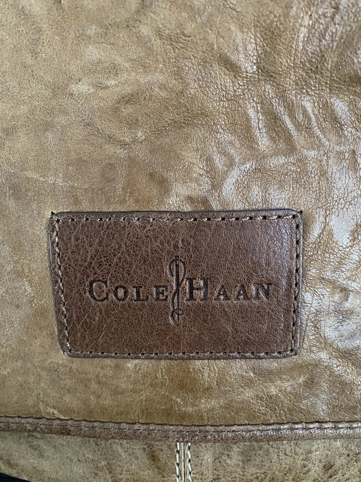 VINTAGE COLE HAAN BROWN LEATHER MESSENGER/LAPTOP BAG 💛 EUC