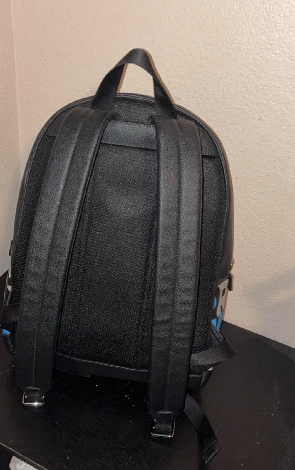 Michael Kors Men’s Multicolor Logo Print Backpack & Wallet Set, Black