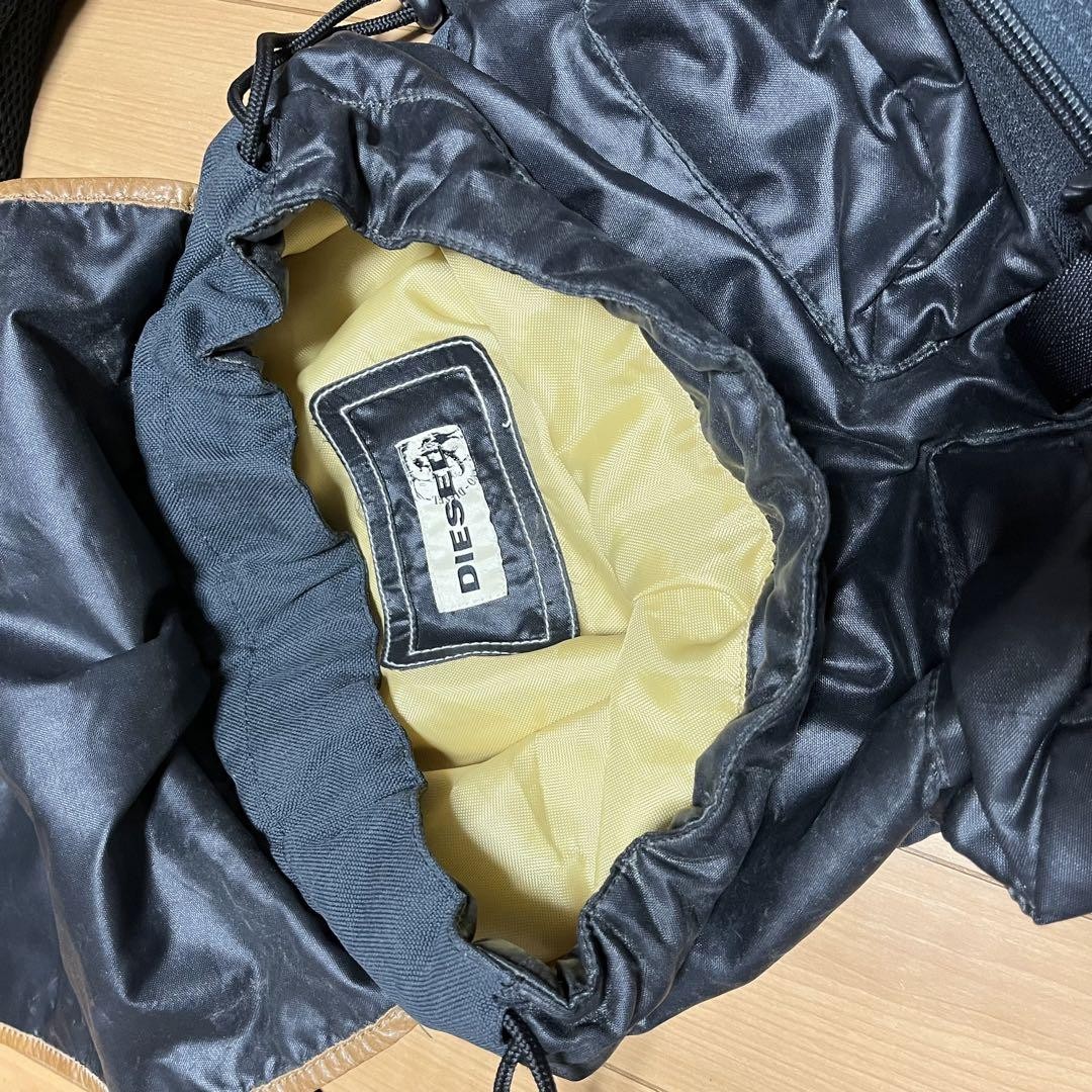 Diesel Men Simple Design Backpack Bag Black Vintage Luxury Casual Streetwear ITA