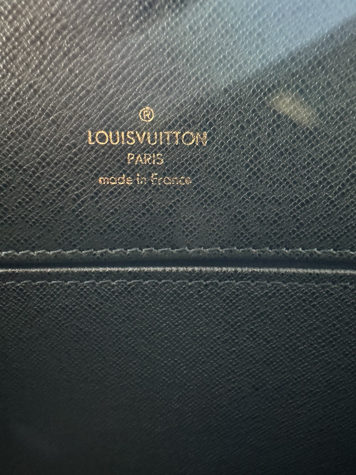 Louis Vuitton Authentic Taiga Green Suitcase Business Bag