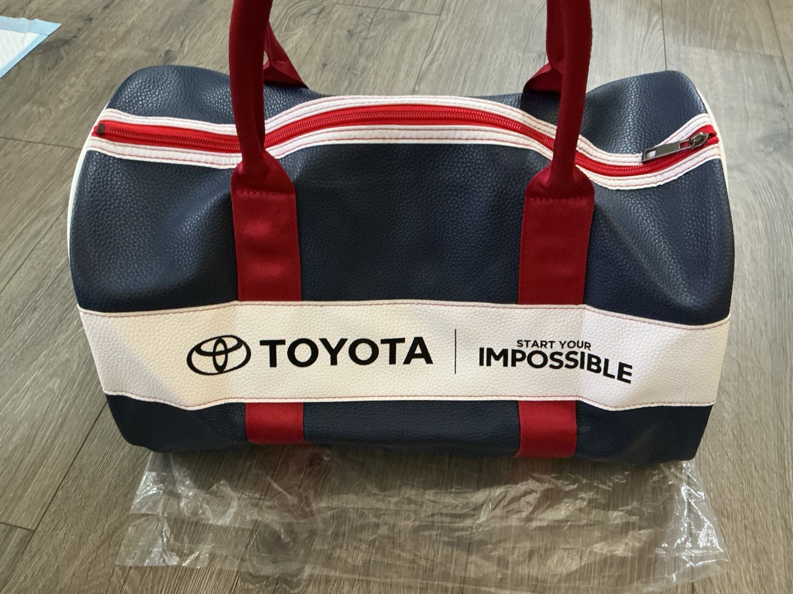 Toyota Duffel Bag Servco Hawaii 100th Anniversary No Strap Blue