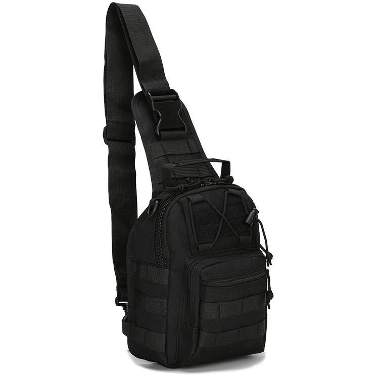 Mens Tactical Backpack Molle Sling Shoulder Bag Chest Pack Outdoor Hiking Travel