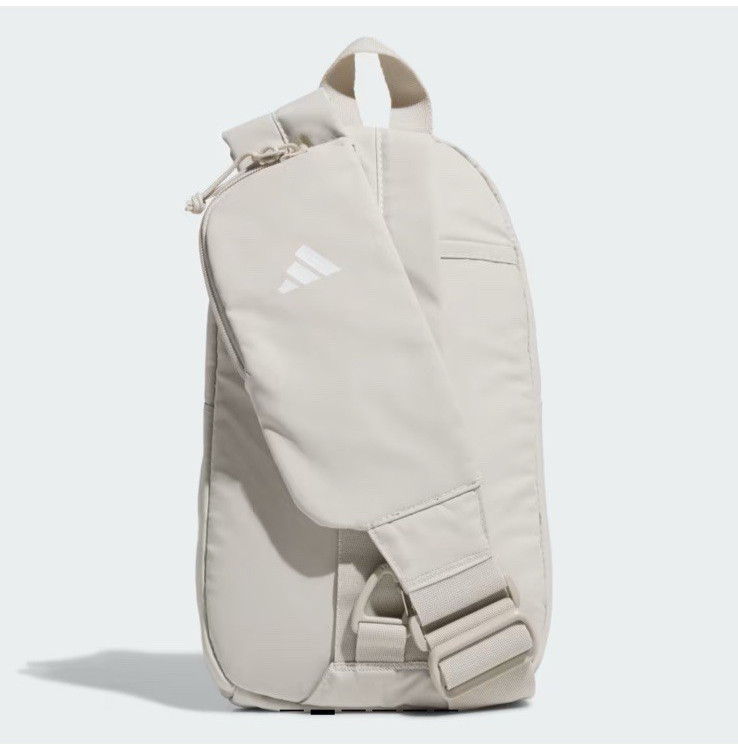 NWT New Adidas Essentials 2 Sling Cream Beige Crossbody Unisex MSRP $45