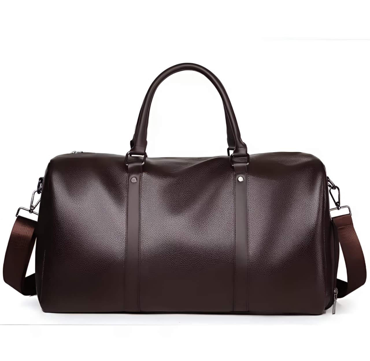 Large PU Leather Duffel Bag Waterproof Travel Luggage Sports Gym Motorcycle New