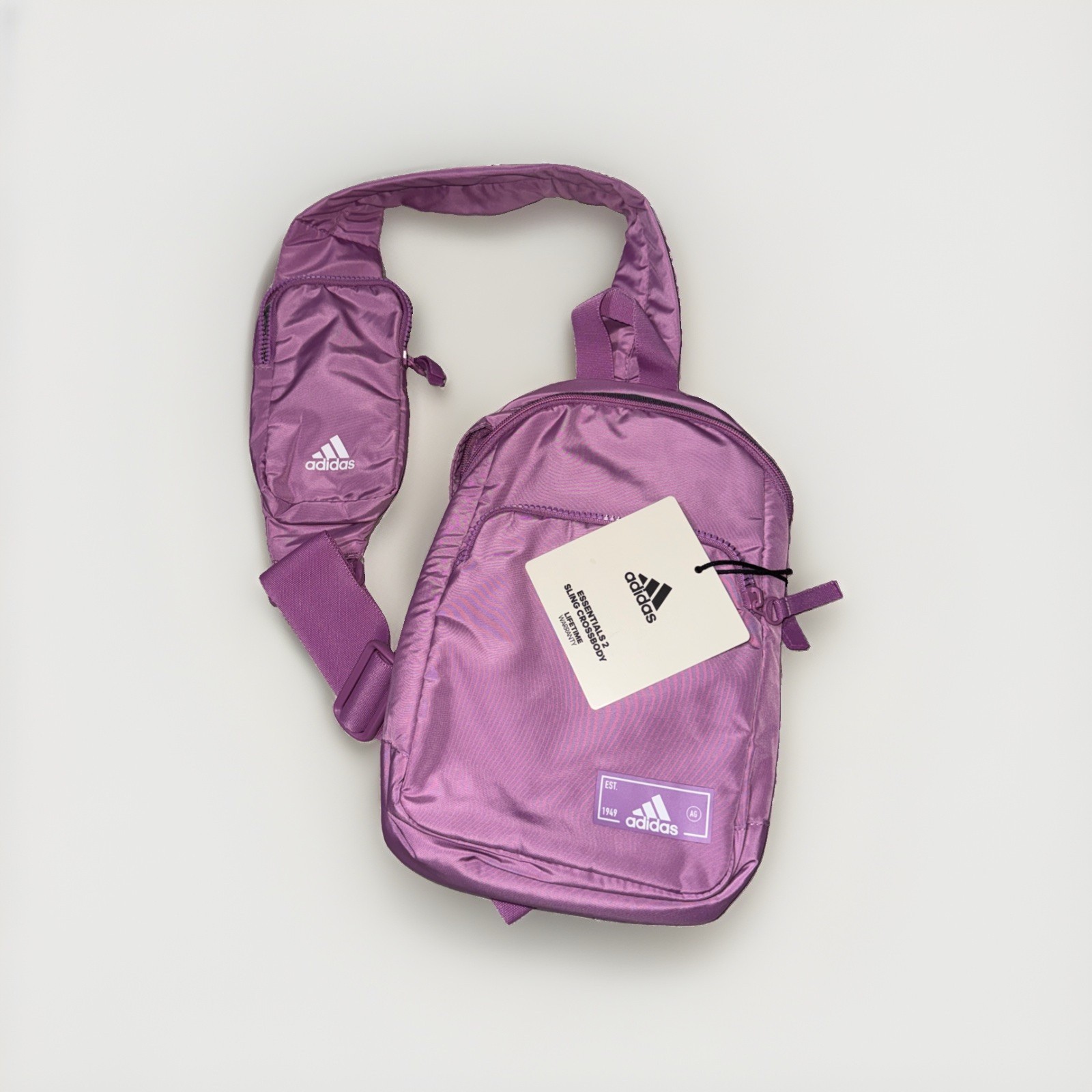 Adidas Sling Crossbody Bag Essentials 2 – with phone Pouch – Preloved Purple