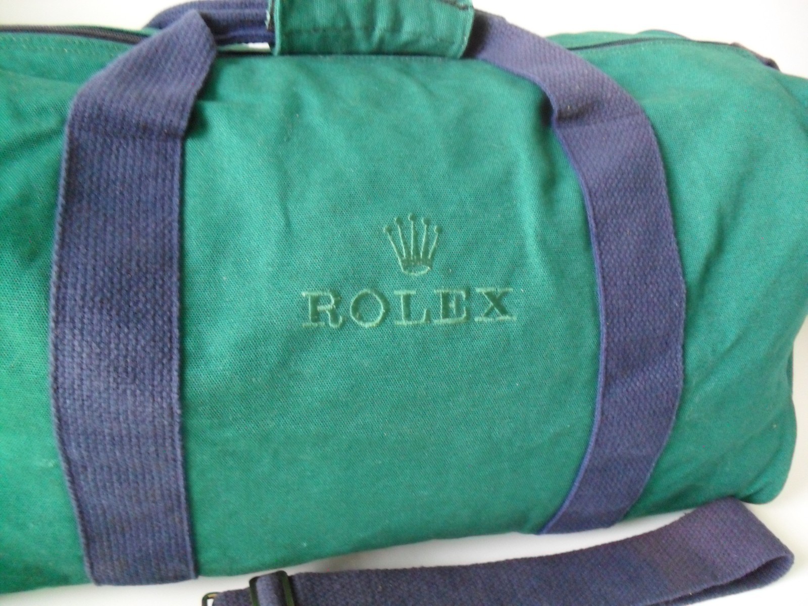 ROLEX Duffle Bag – Rolex Green – Durable Cotton Polyester Blend – Exc. Cond.