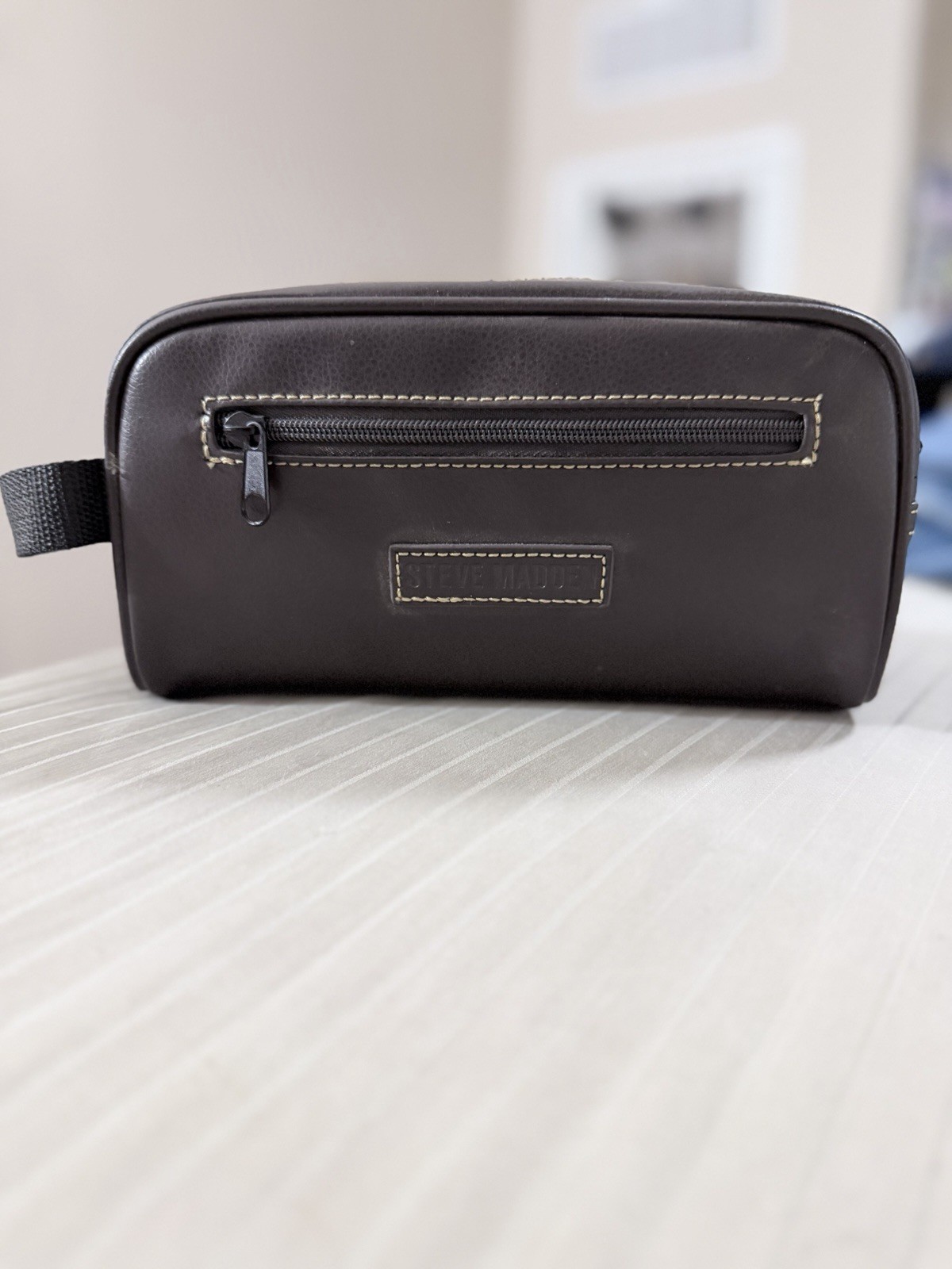 Steve Madden Men’s Travel Kit Shaving Toiletry Case Dopp Bag Black New!