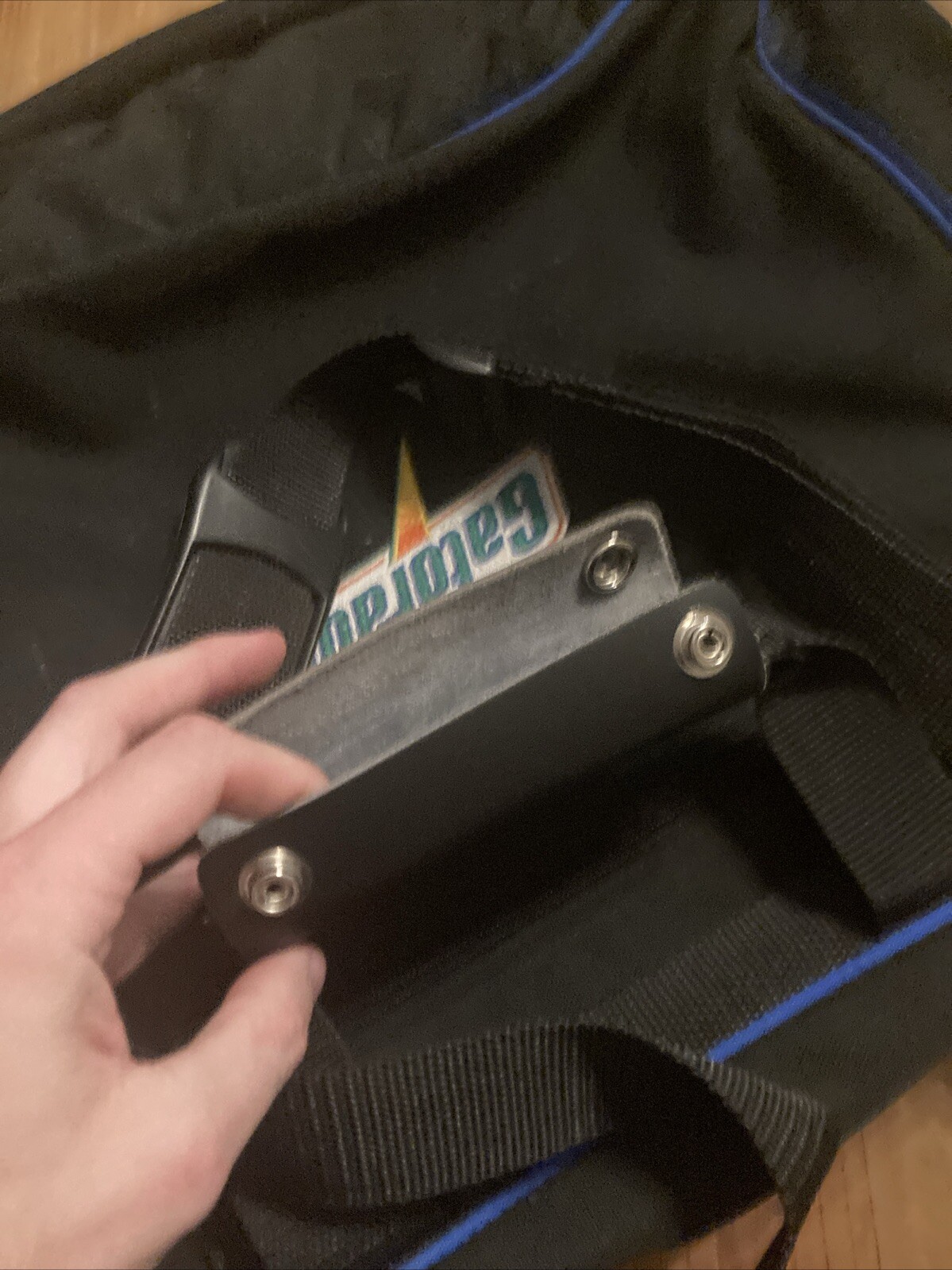 Gatorade Black/blue Embroidered Messenger Bag