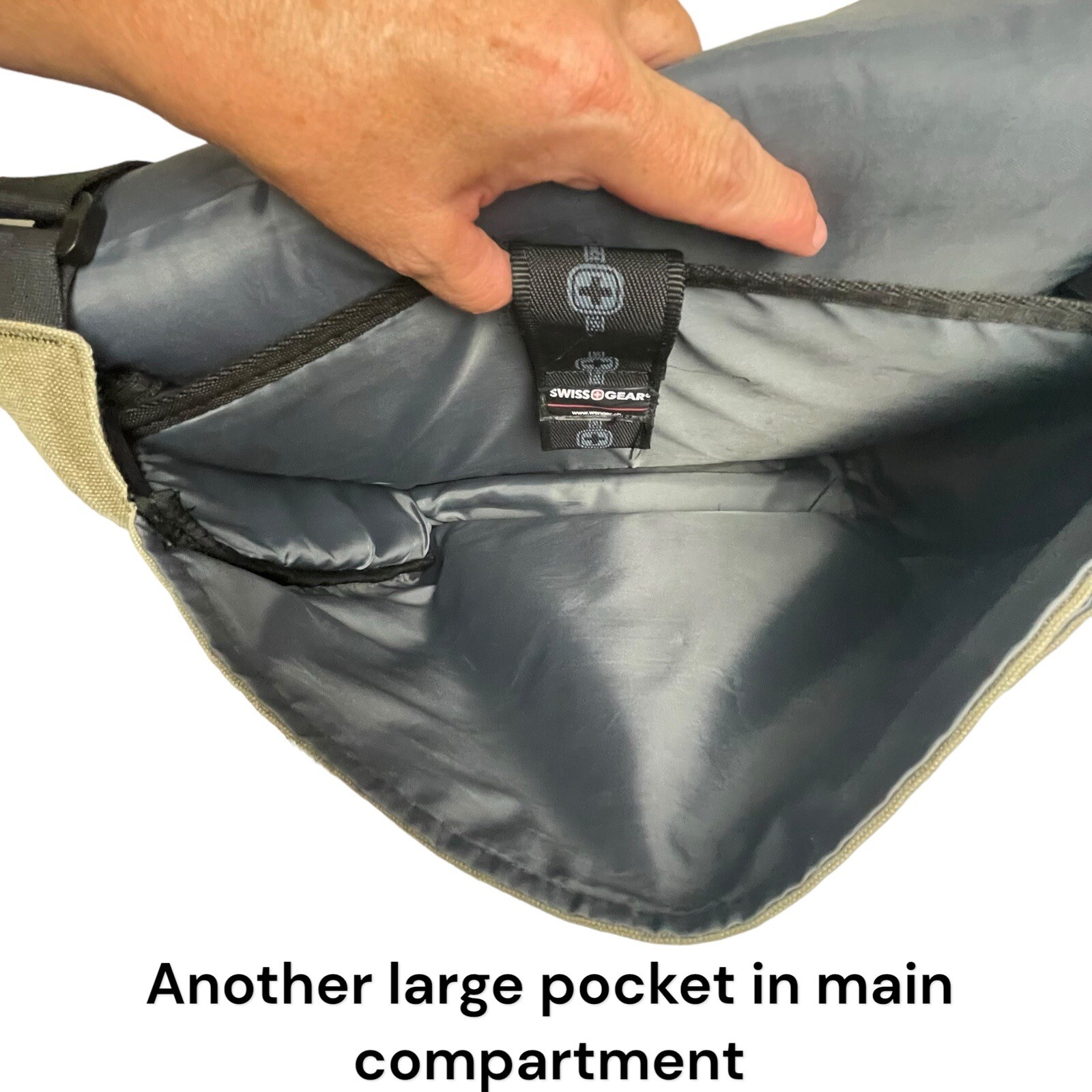 SwissGear Wenger Zinc Adjustable Messenger Bag with Padded Laptop Compartment