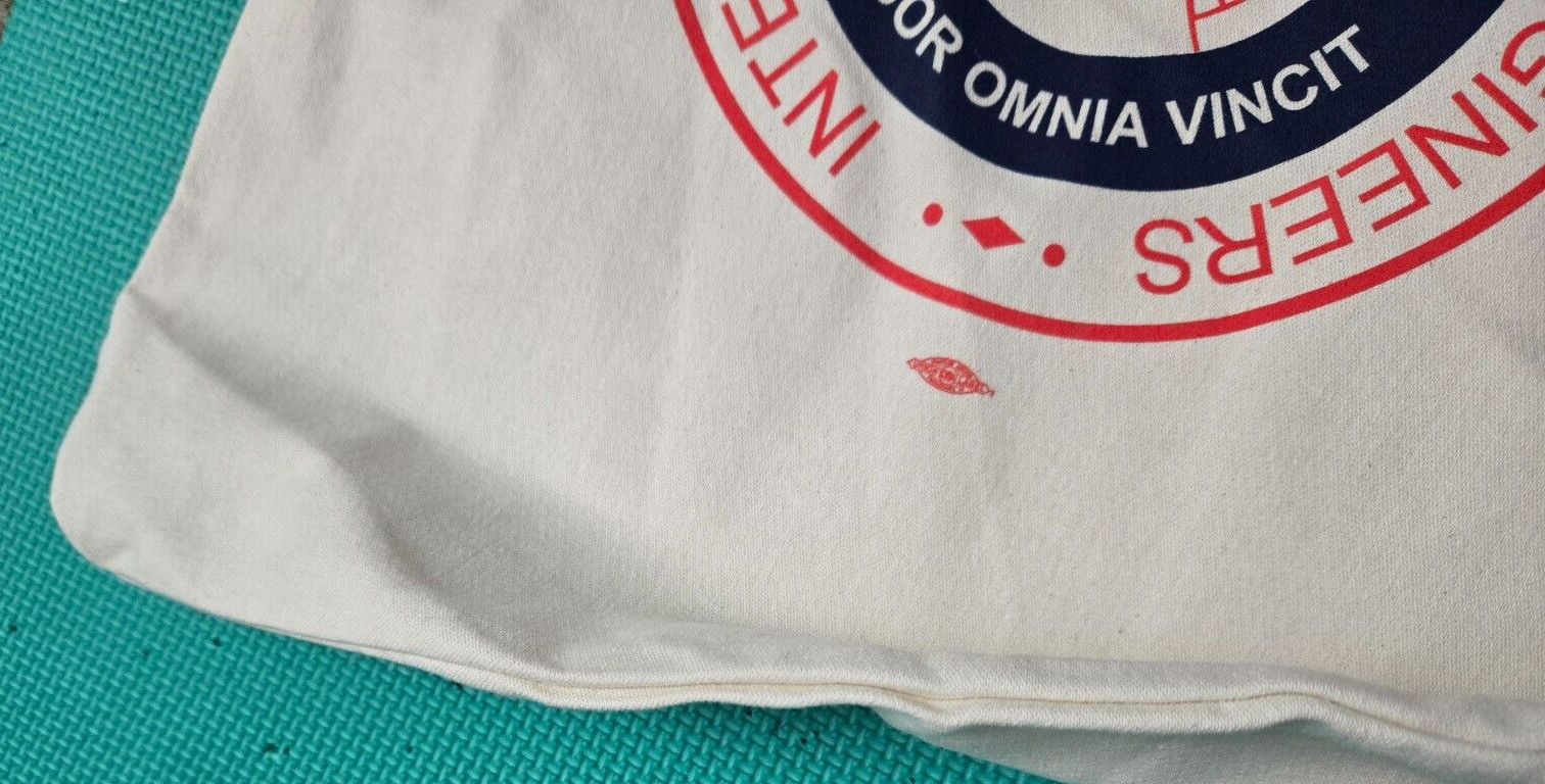 International Union Of Operating Engineers Cavas Tote Bag 18X16.5″ Off White USA
