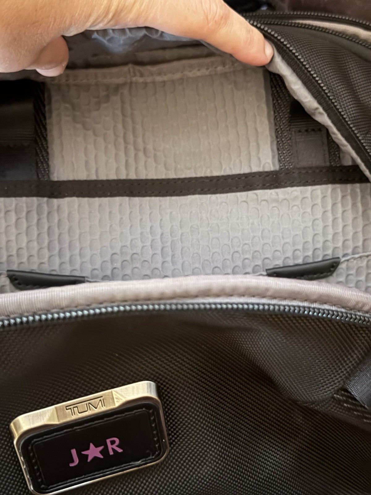 Tumi Alpha Bravo Navigation Backpack Black Laptop Travel Pre-Owned Expandable