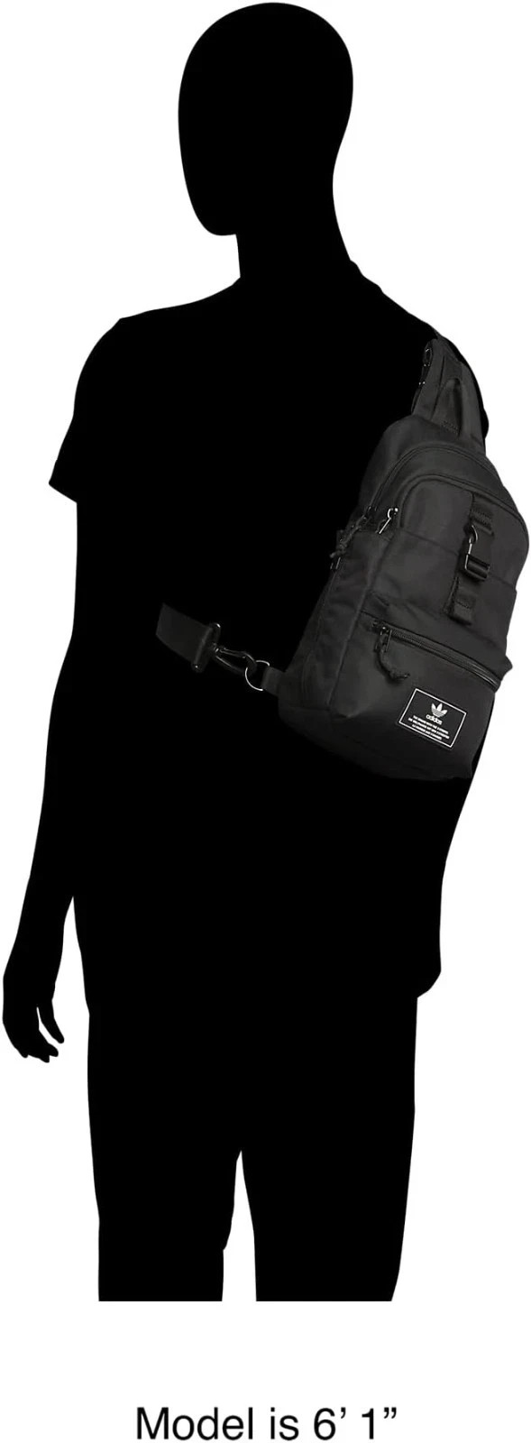Adidas Originals Utility 3.0 Sling Crossbody Shoulder Bag Black Bottle Unisex