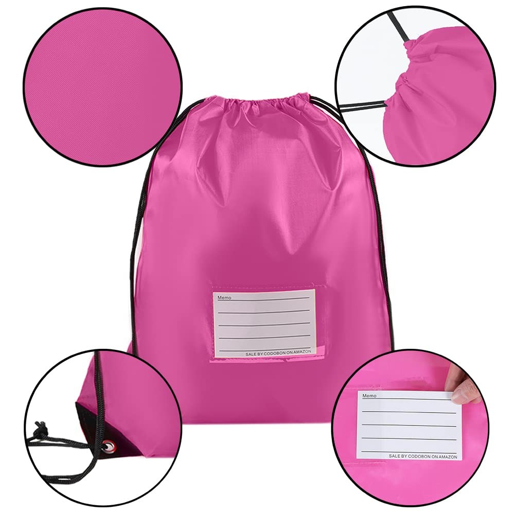 20 Pack Gym Sports Cinch Drawstring Backpack Bags Bulk For Women Men