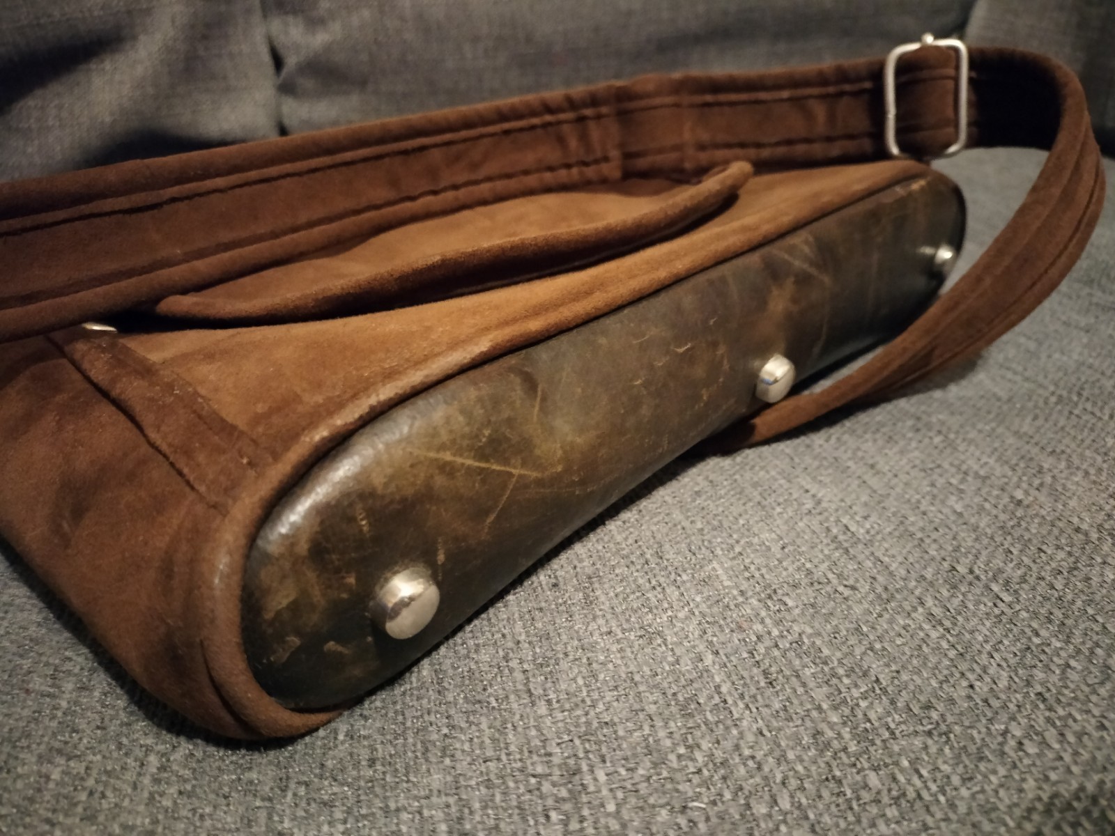 Vintage Snap Button Messenger Bag