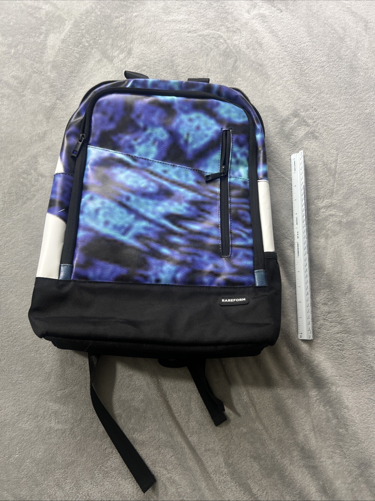 Reform California Backpack Blue White Black Back Padded Chest Strap Pockets