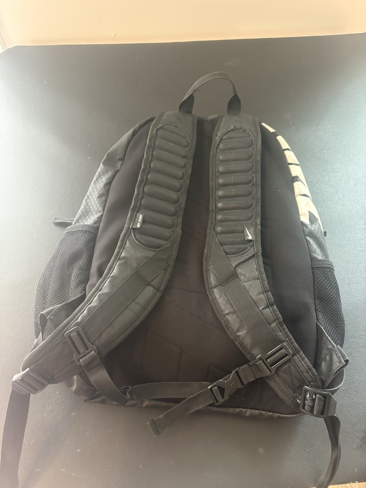 Nike Max Air Backpack Black White Classic Bookbag School Sports Gym Travel Bag
