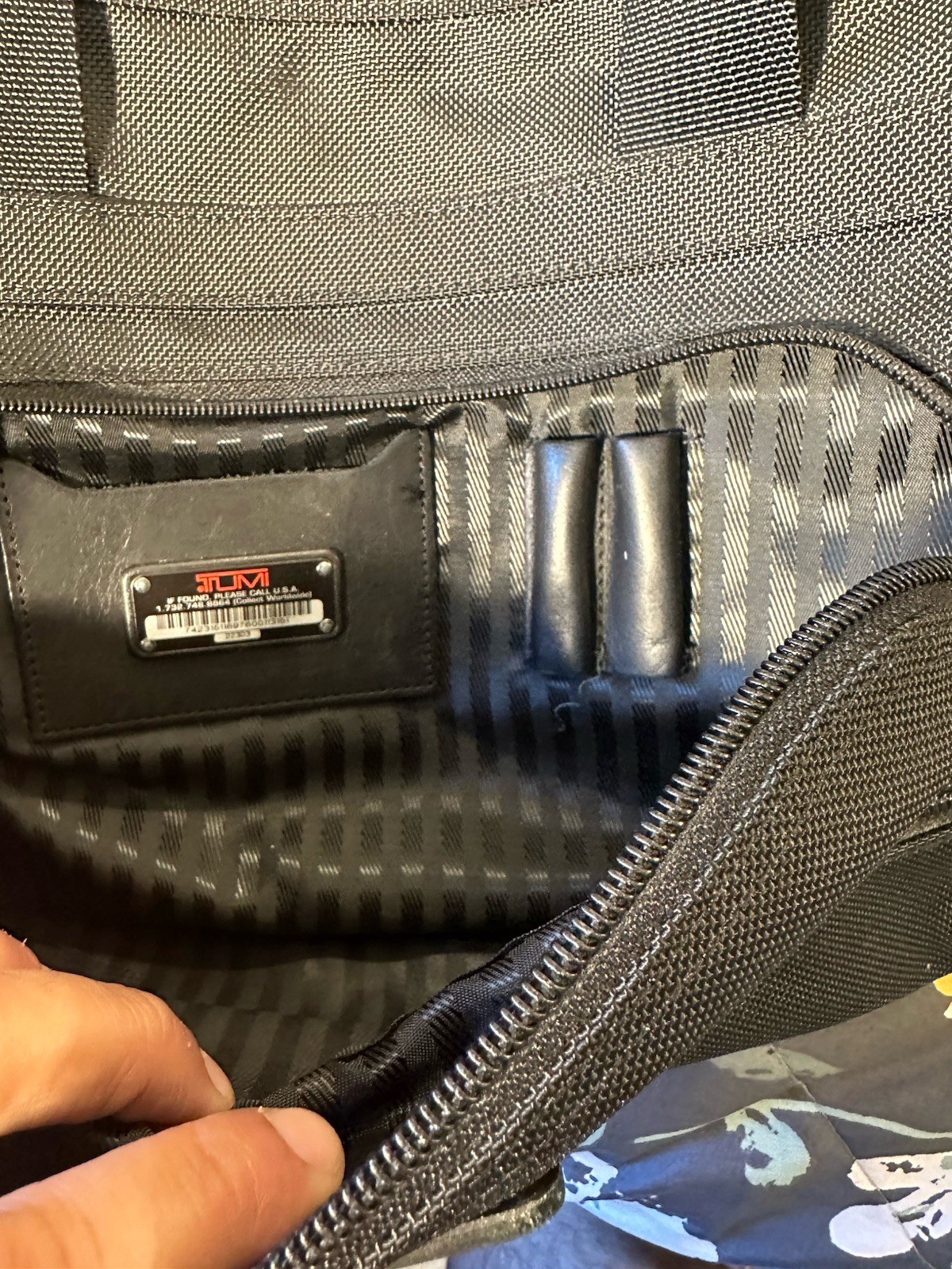Tumi Alpha Ballistic Nylon Duffle Bag Black, Carry-On, Weekender, No Strap