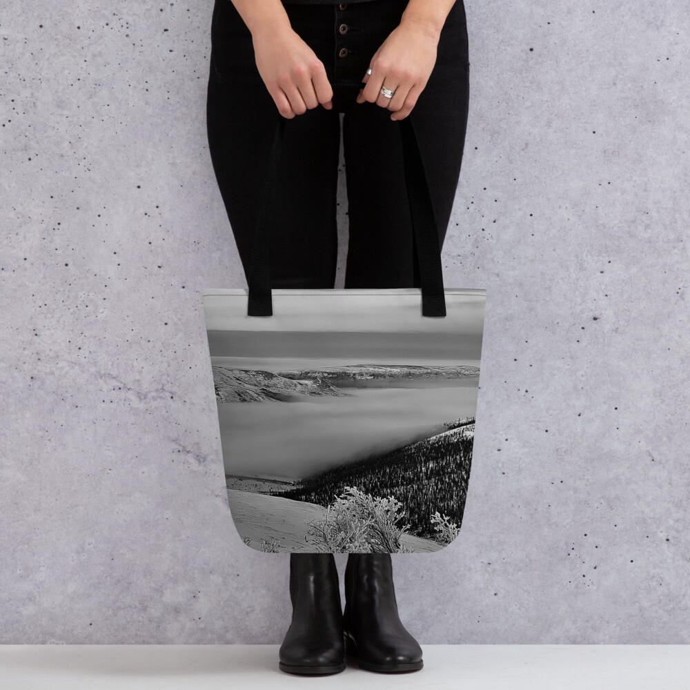 Above the clouds in Alaska Tote bag