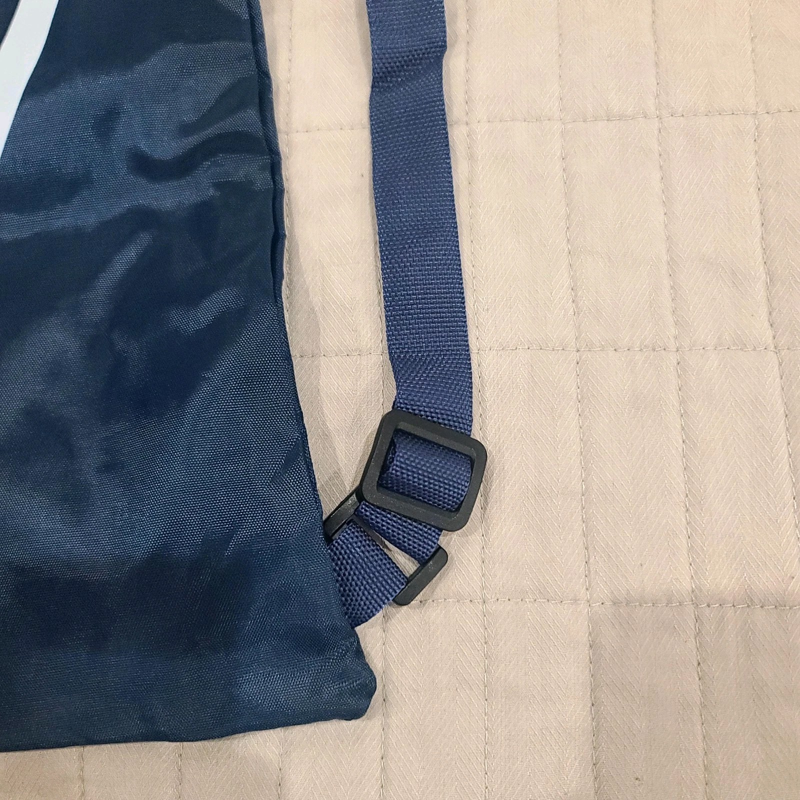 Navy Blue Skechers Packable Nylon Adjustable Drawstring Backpack 16″x20″