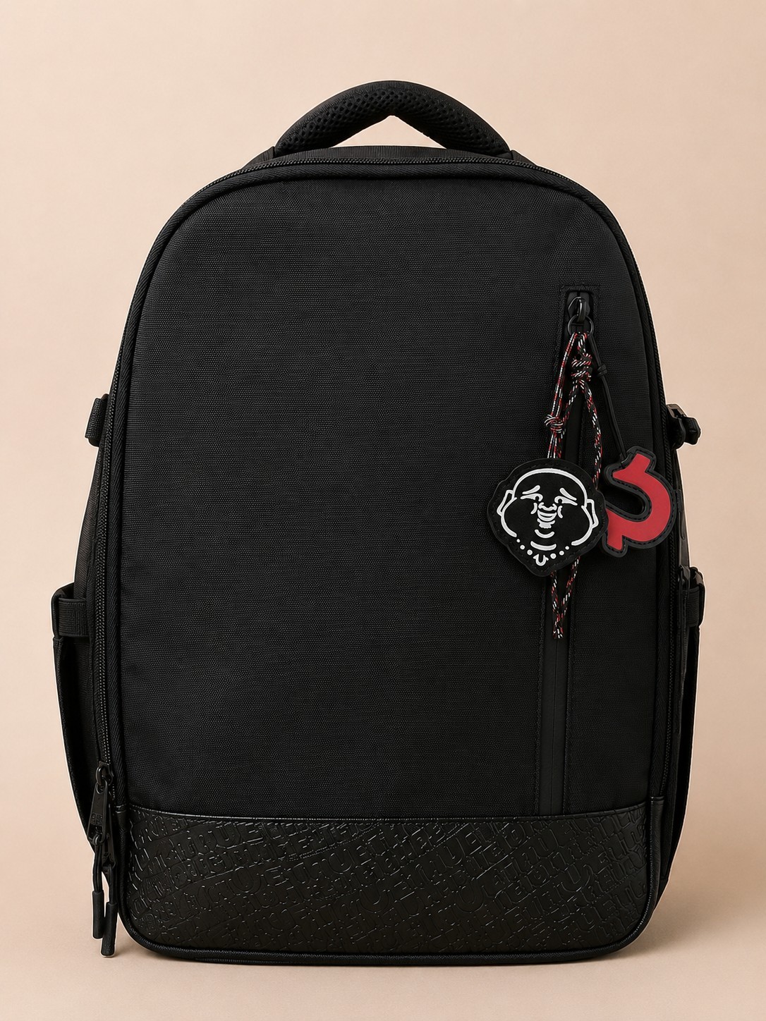 True Religion Horace Black Backpack Laptop School Travel Bag Tech Organizer New