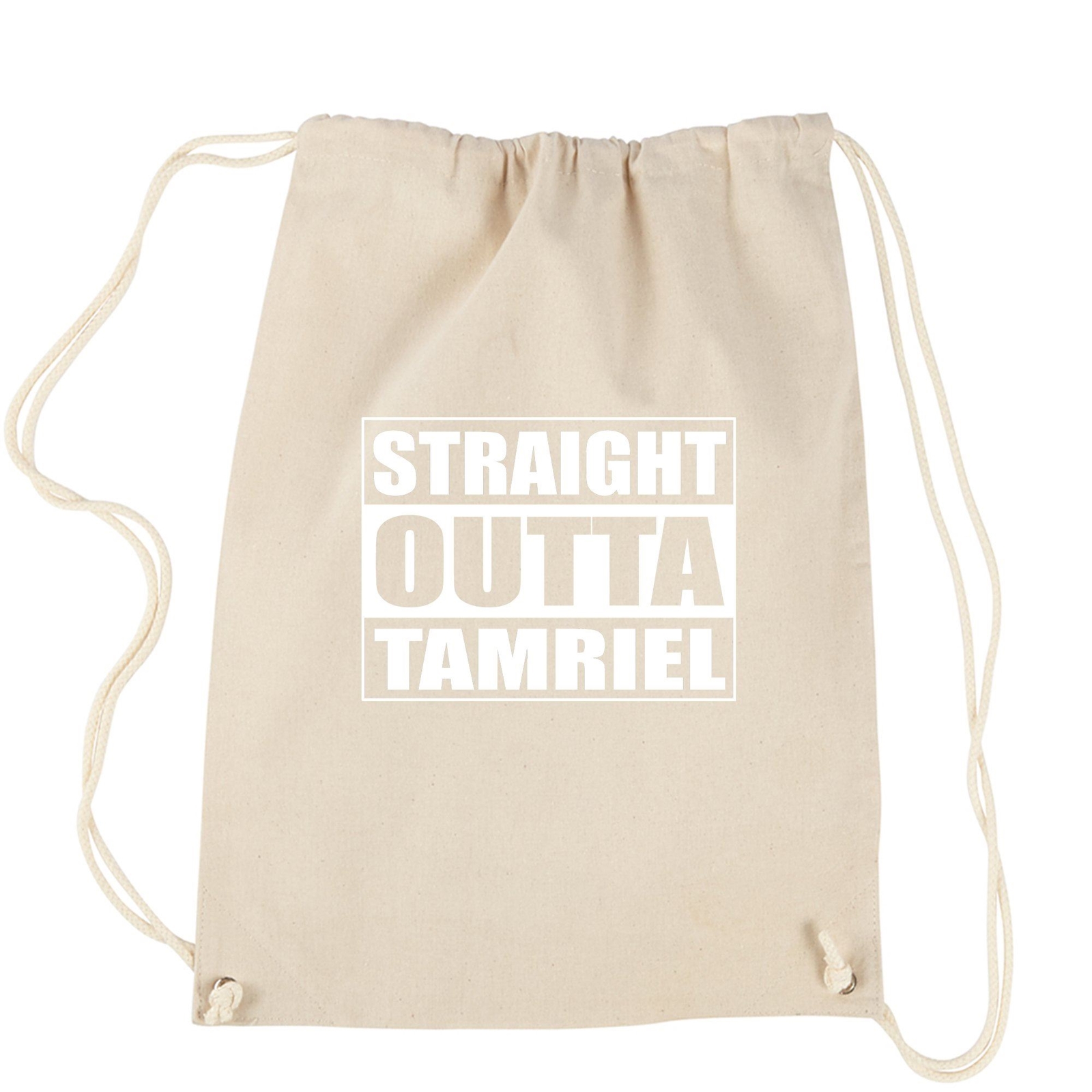Straight Outta Tamriel Gamer Drawstring Backpack