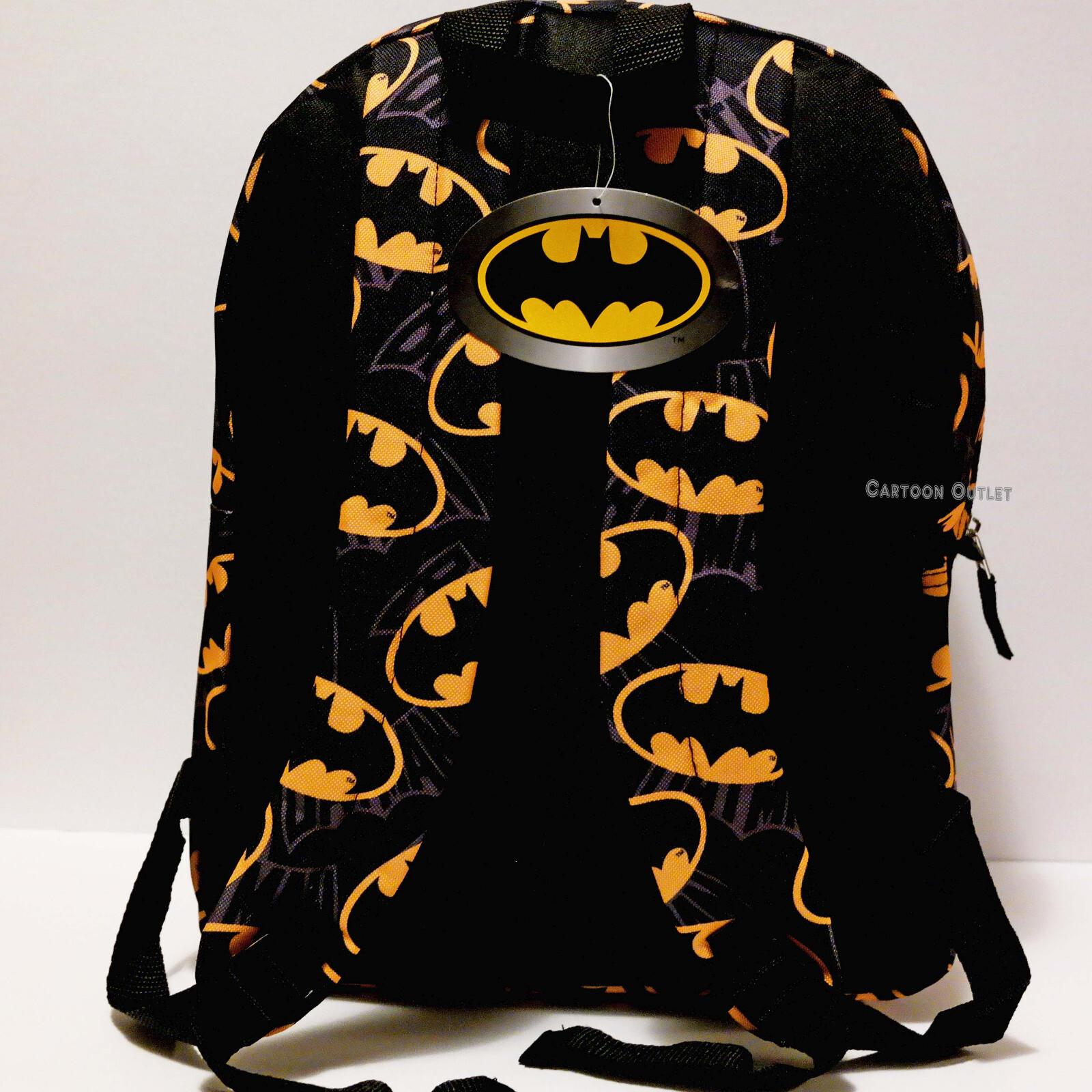 Batman Bat All Over Print 16″ School Backpack Travel Book Bag Marvel New Emblem