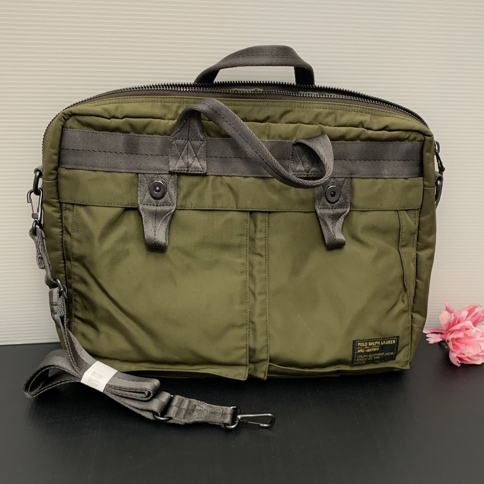 POLO RALPH LAUREN – Vintage Utility Equipment Nylon Military Style U.S.R.L. Bag