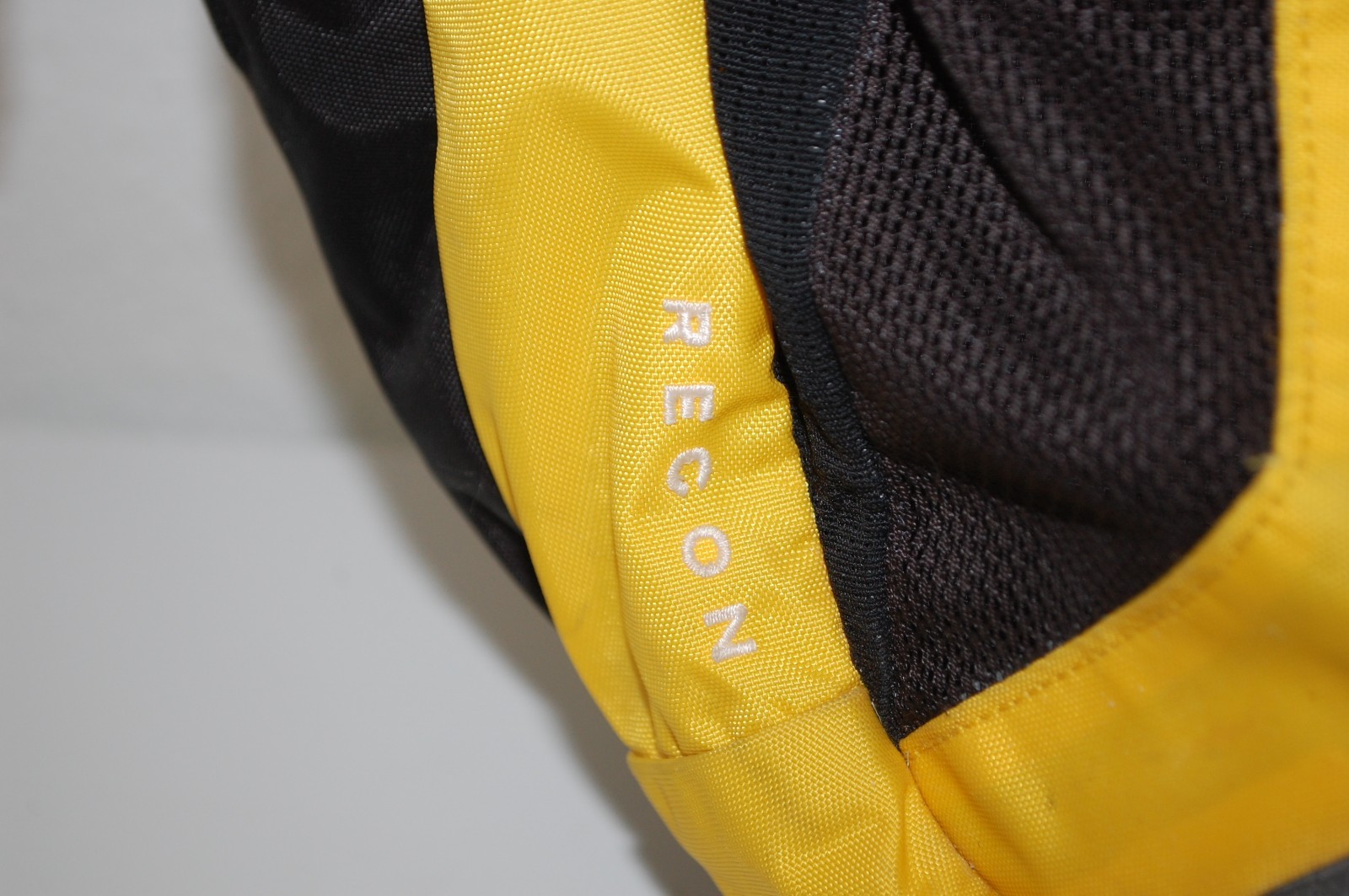 The North Face Recon Backpack Black Yellow Laptop Divider Hiking Bag School