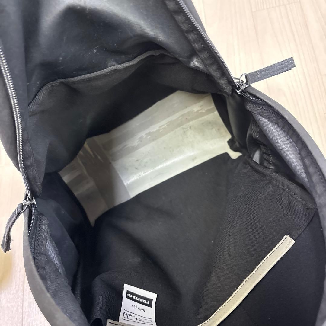 FREITAG F601 MALCOLM Light GRAY & Black Backpack Bag Discontinued RARE Japan O56