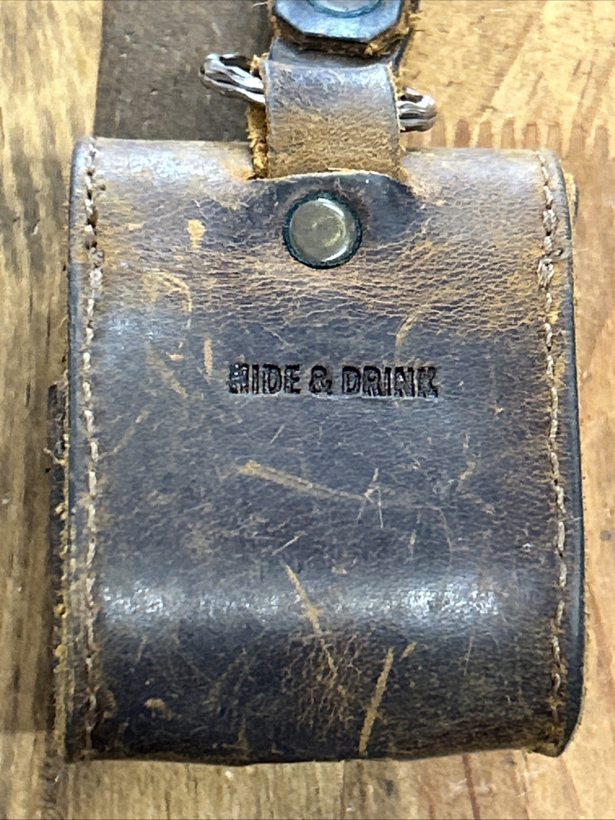 Hide & Drink Leather Dog Belt Loop Keychain Pouch