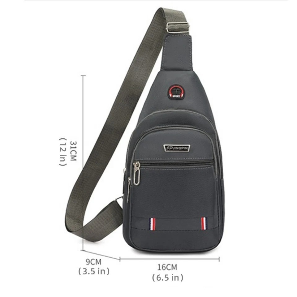 Mens Backpack Crossbody Sling Shoulder Bag Travel Chest Pack Outdoor Hiking New