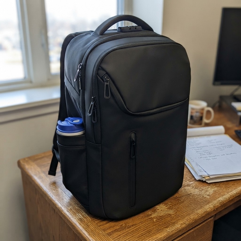 Versatile Water-Resistant Business Backpack with USB Charging for Professionals