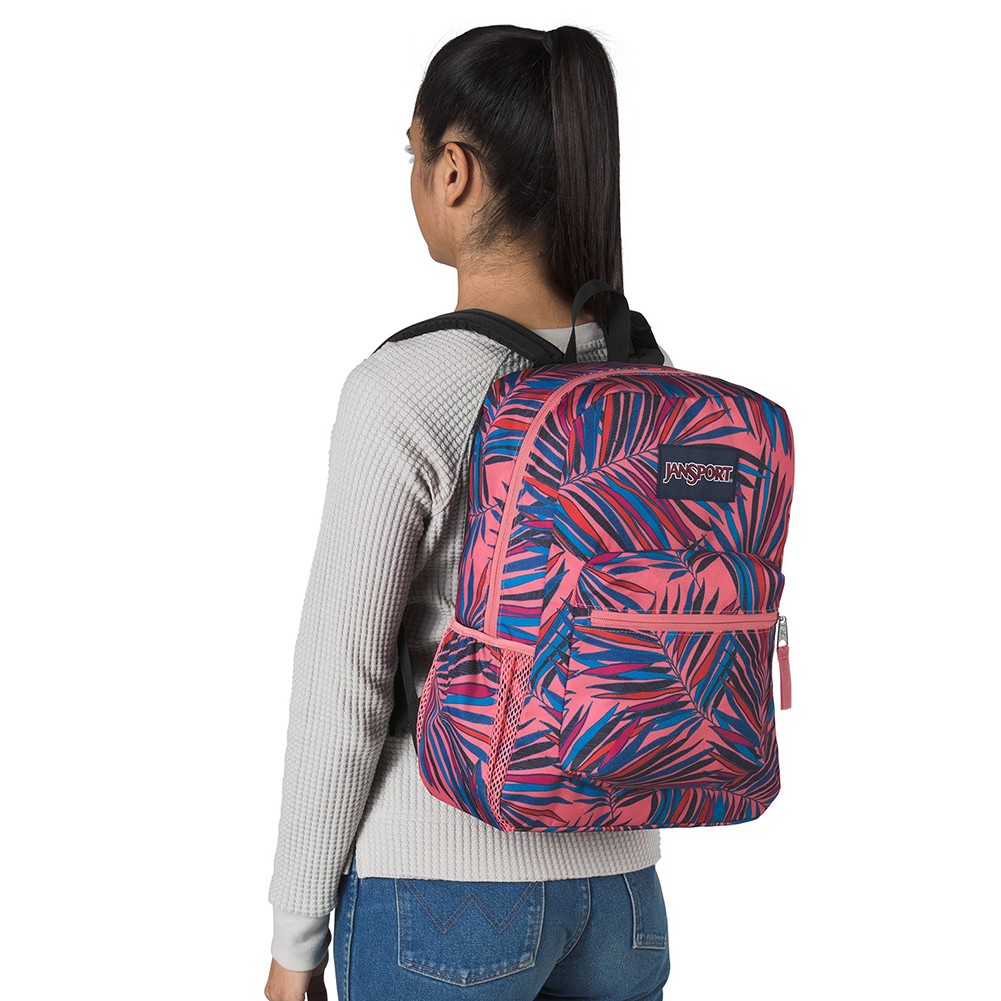 JanSport Cross Town 100% Authentic School Backpack With Front Pocket 13×8.5×17