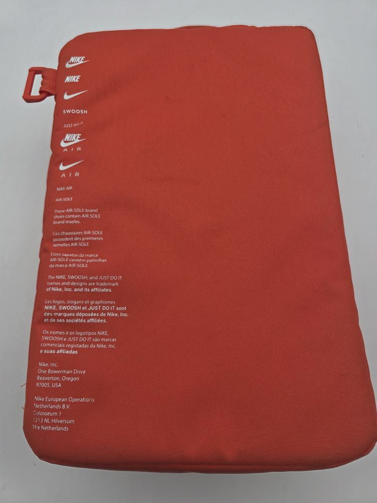 Nike AIR-SOLE Classic Style Orange Zipper Travel Shoe Sneaker Bag Case Shoebox