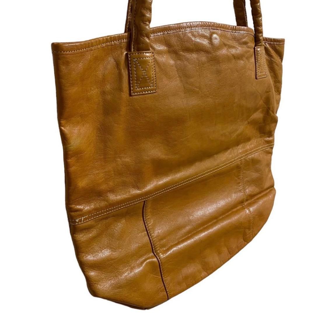 Authentic Porter Yoshida Leather Tote Bag 45cm x 25cm x 40cm Vintage Brown Damag