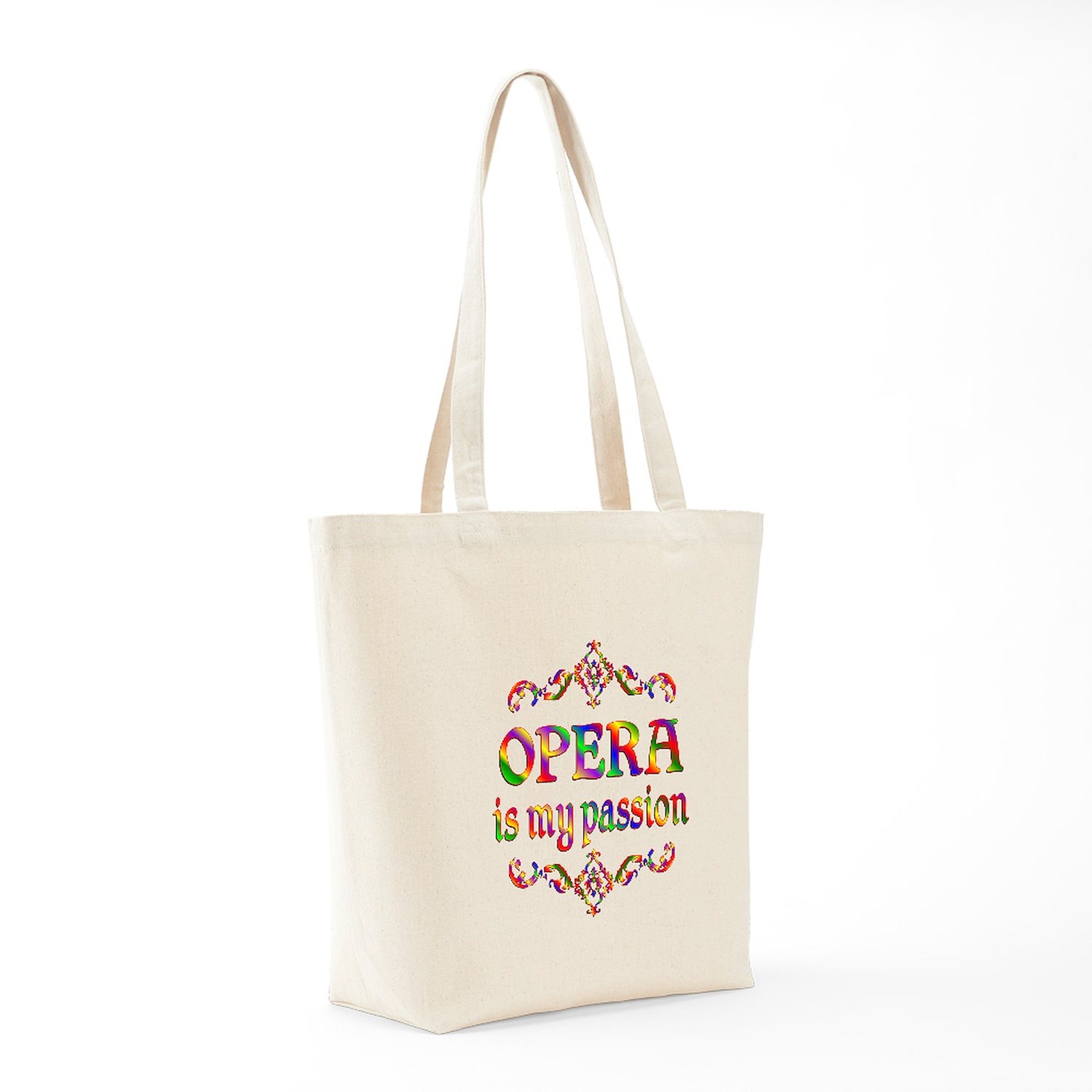 CafePress Opera Passion Natural Canvas Tote Bag, Cloth Shopping Bag (649579490)