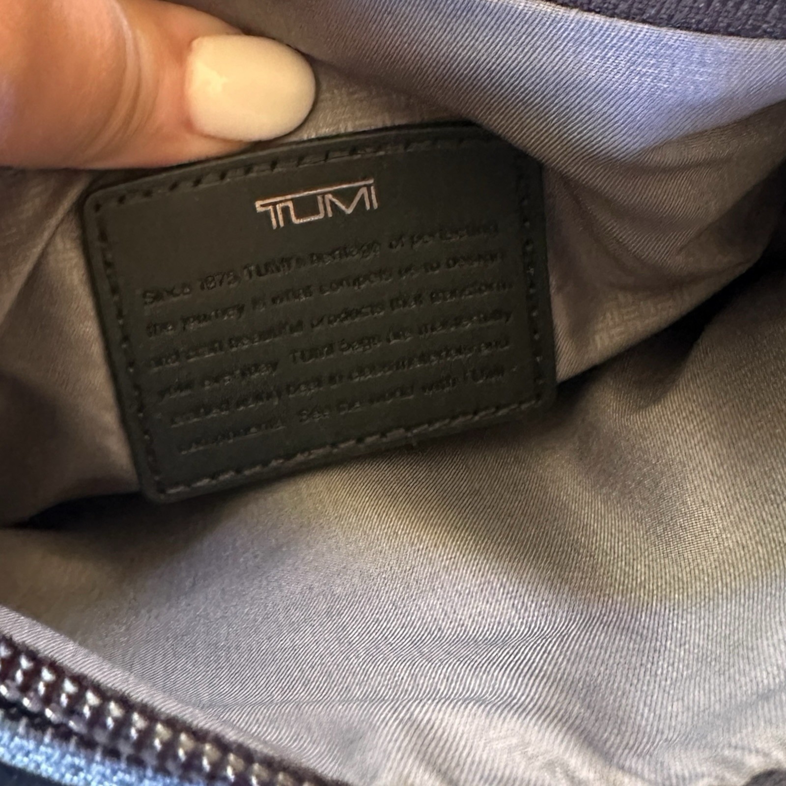 TUMI Alpha 3 Pocket Small Crossbody Bag in Strom Blue NEW