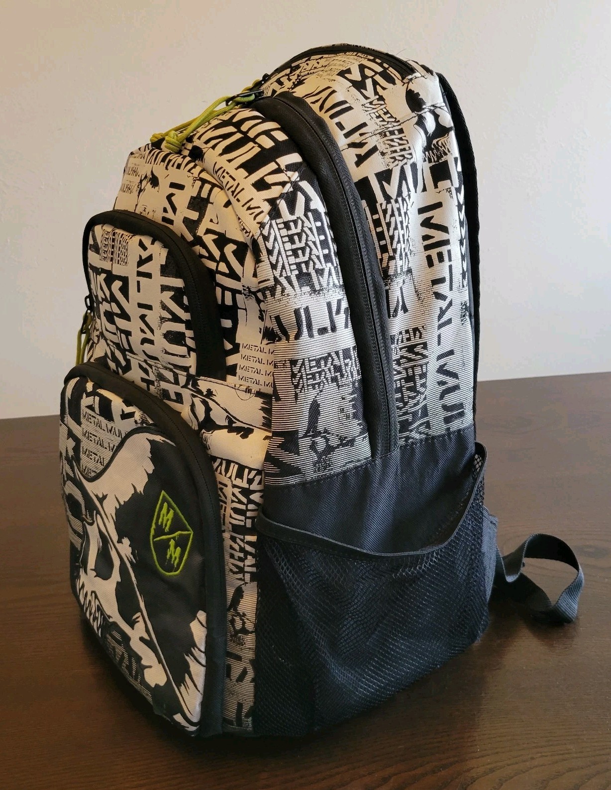 Rare Y2K Metal Mulisha Black Backpack Skate Skull Laptop School BMX