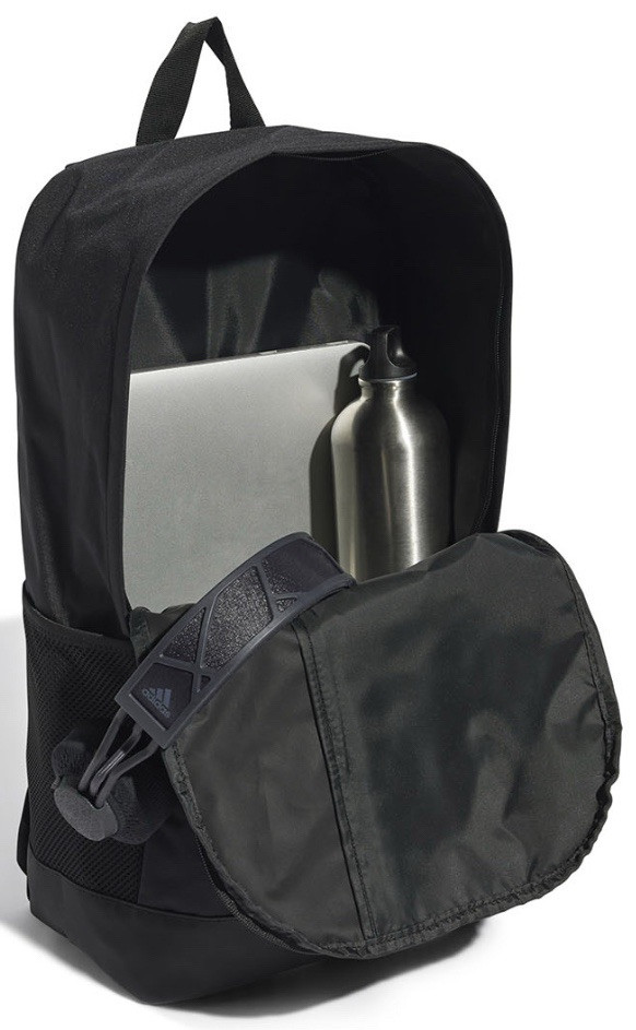 Adidas Essentials Linear 18.5L Backpack School/Work/Gym Black-White FREE SHIP