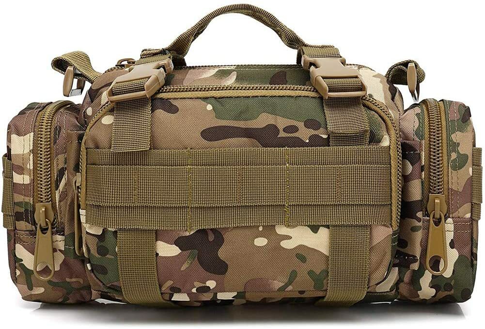 Tactical Military Chest Fanny Shoulder Waist Bag Camo Hunting Molle Camping Pack