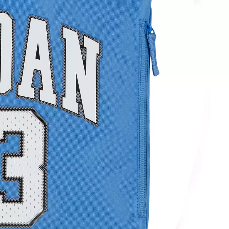 Nike Jordan Gym Sack Blue Drawstring Backpack Zip Pocket Lightweight Bag